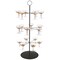 Lavish Home 3-Tier Champagne Tower Black Iron Drink Stand Holds 18 Glasses